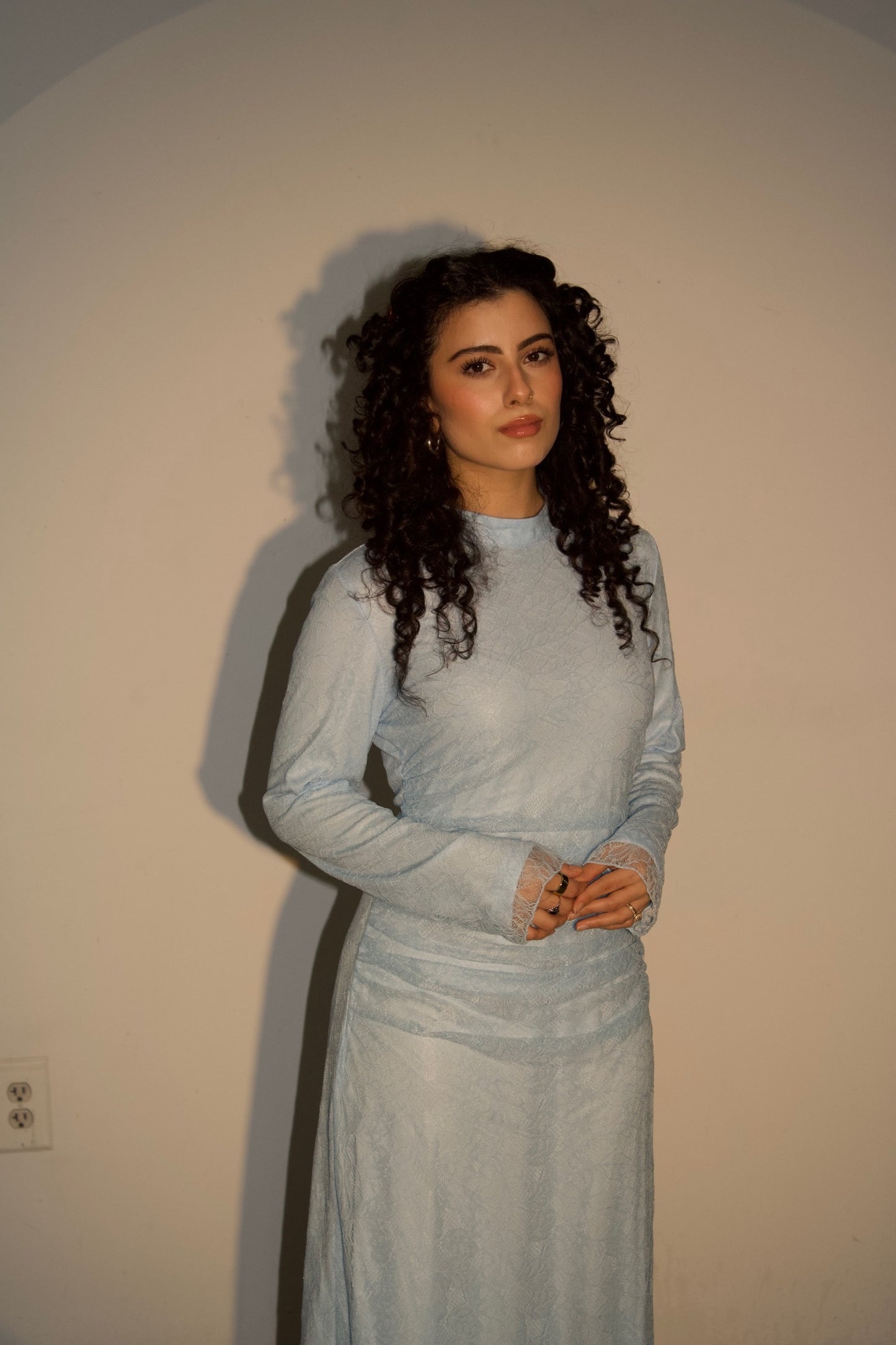 Éloise Lace Dress - Baby Blue
