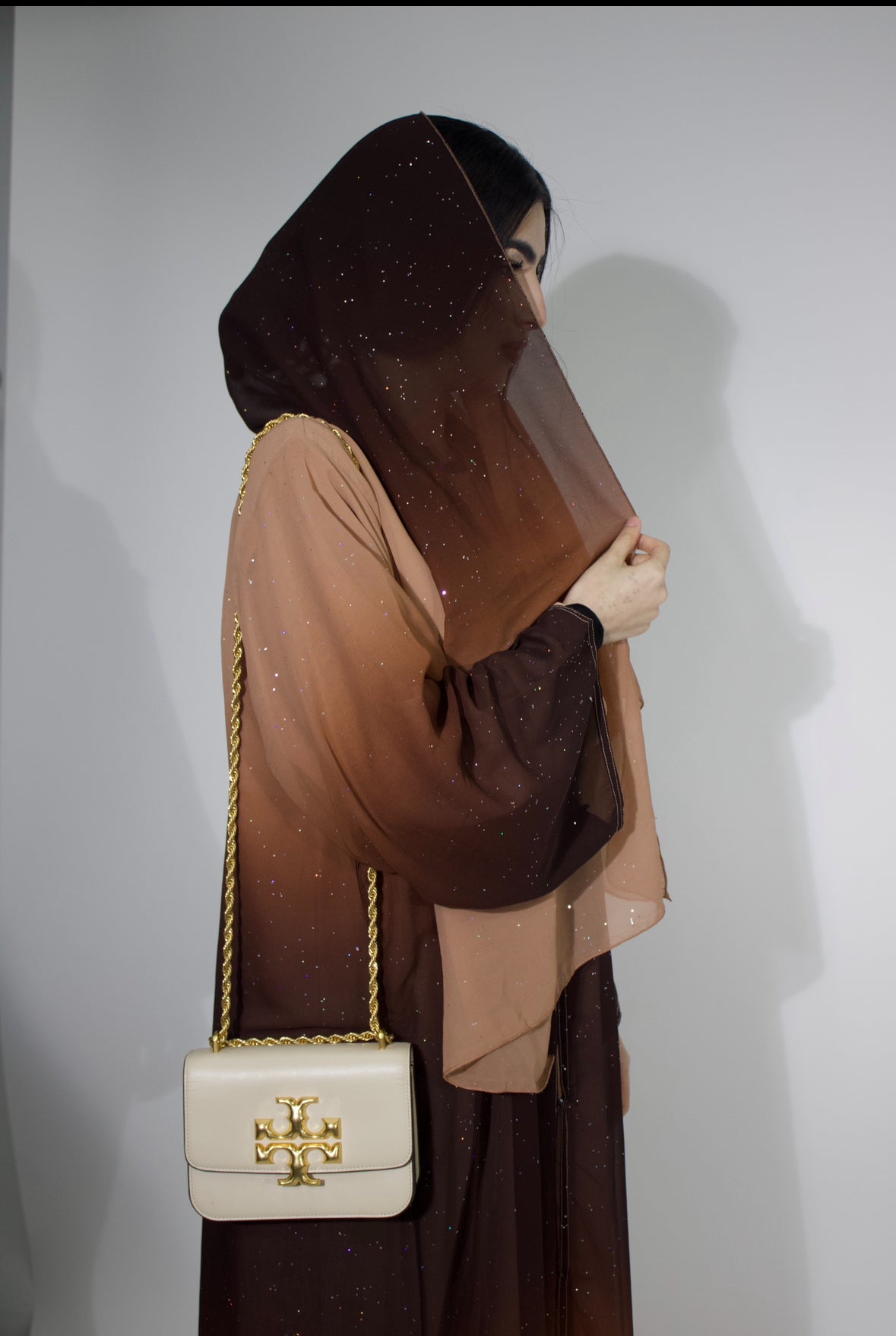 Ombré abaya (brown)