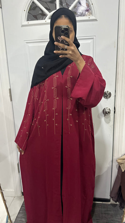 $35 red abaya