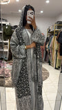 Pashmina Abaya with Stone