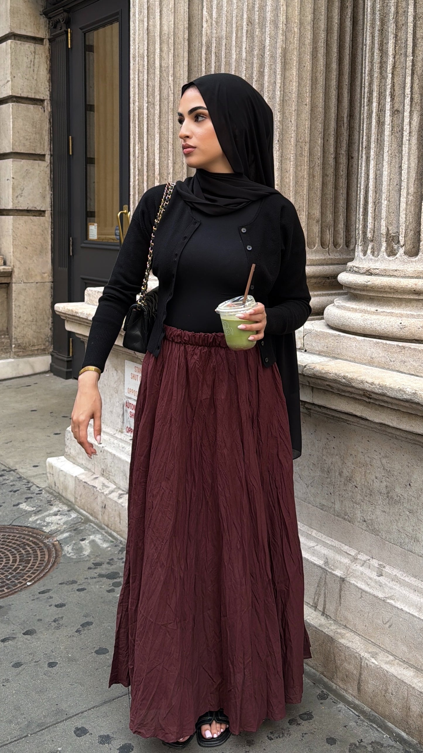 Maroon Skirt