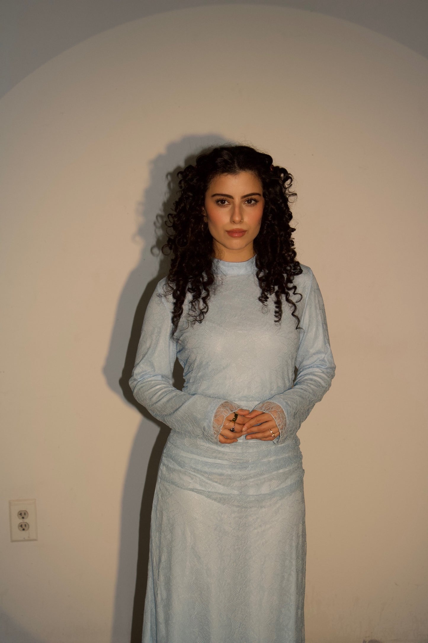 Éloise Lace Dress - Baby Blue