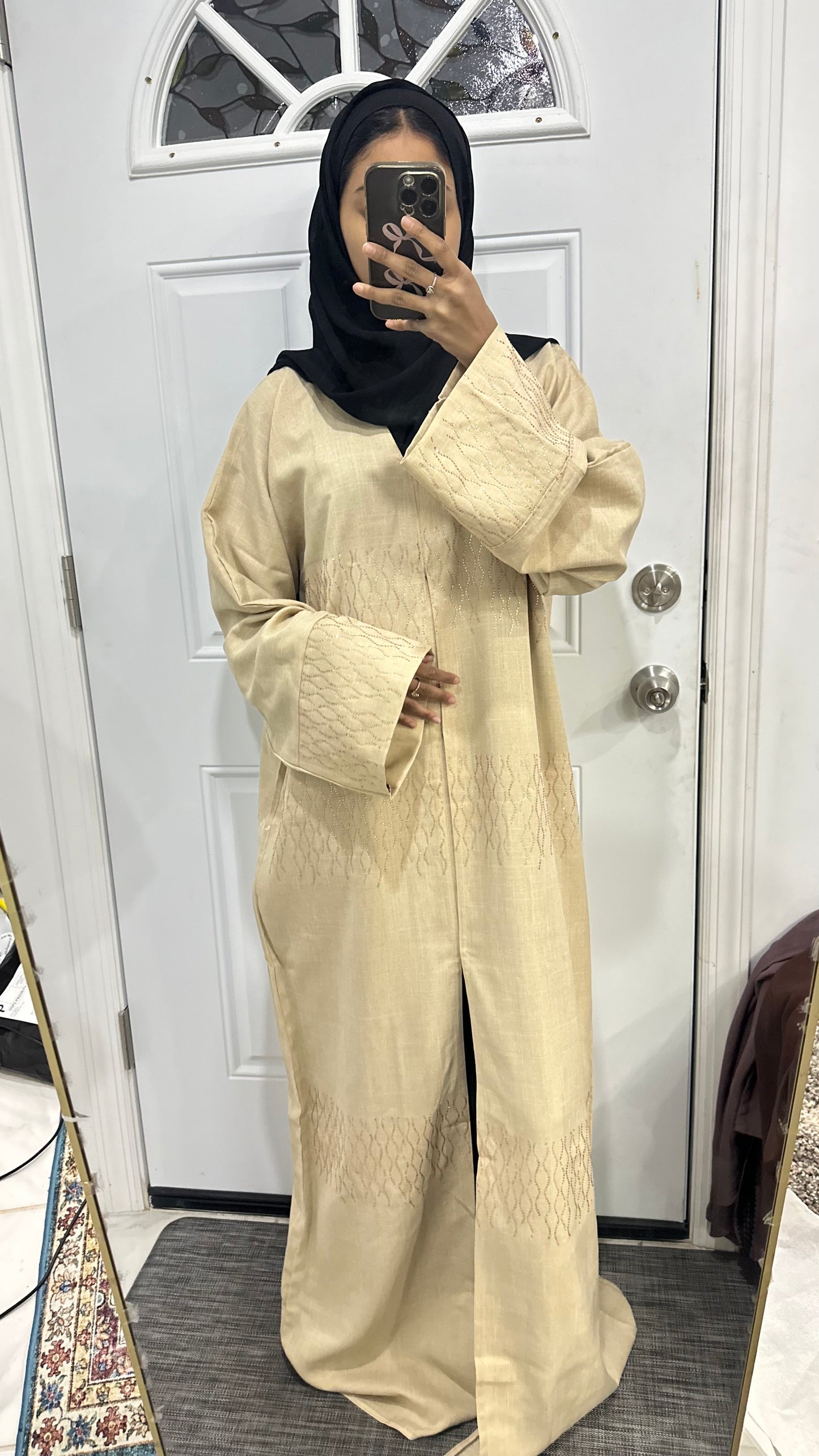 $35 cream abaya