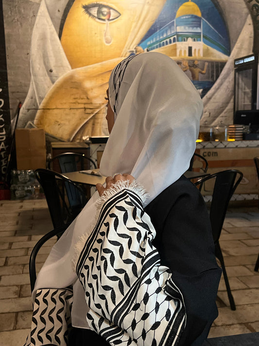 Black Keffiyeh Abaya