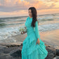 Liora Ruffle Gown (Turquoise)