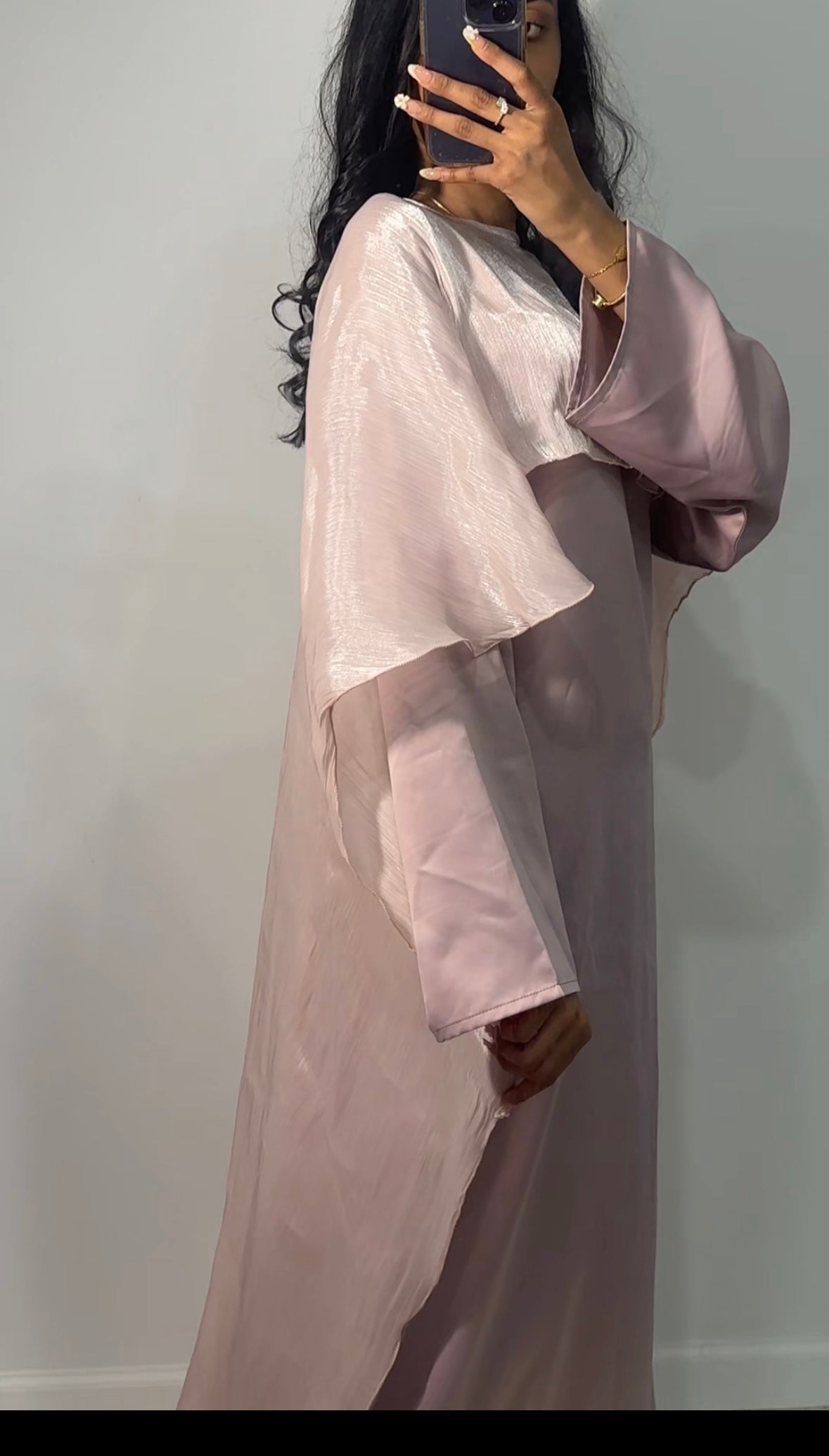 Pink Cape Abaya