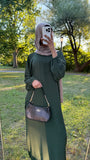Slip dress green