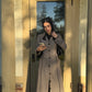 Amirah (أميرة) Light Gray Coat Abaya