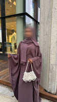 Butterfly Abaya (plum)