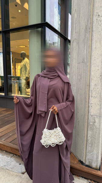 Butterfly Abaya (plum)