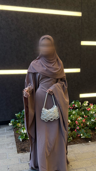 Butterfly Abaya (mauve)