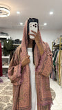 Pashmina Abaya with Stone