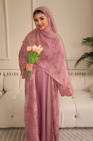 Pink Tie Dye abaya