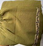 Slip dress w stone (lime green)