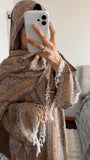 Pashmina Abaya with Stone