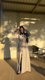 Amirah (أميرة) Light Gray Coat Abaya