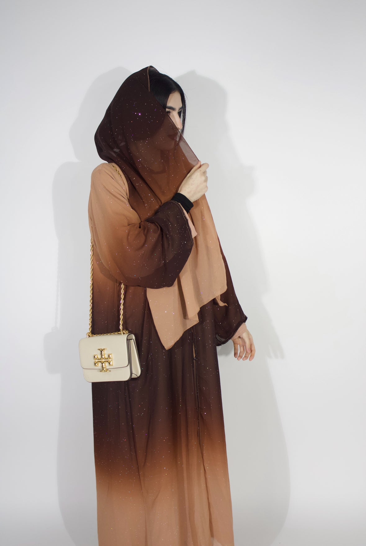 Ombré abaya (brown)