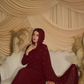 Amira Dress - Maroon
