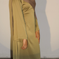Amelia Satin Dress – Lime Green