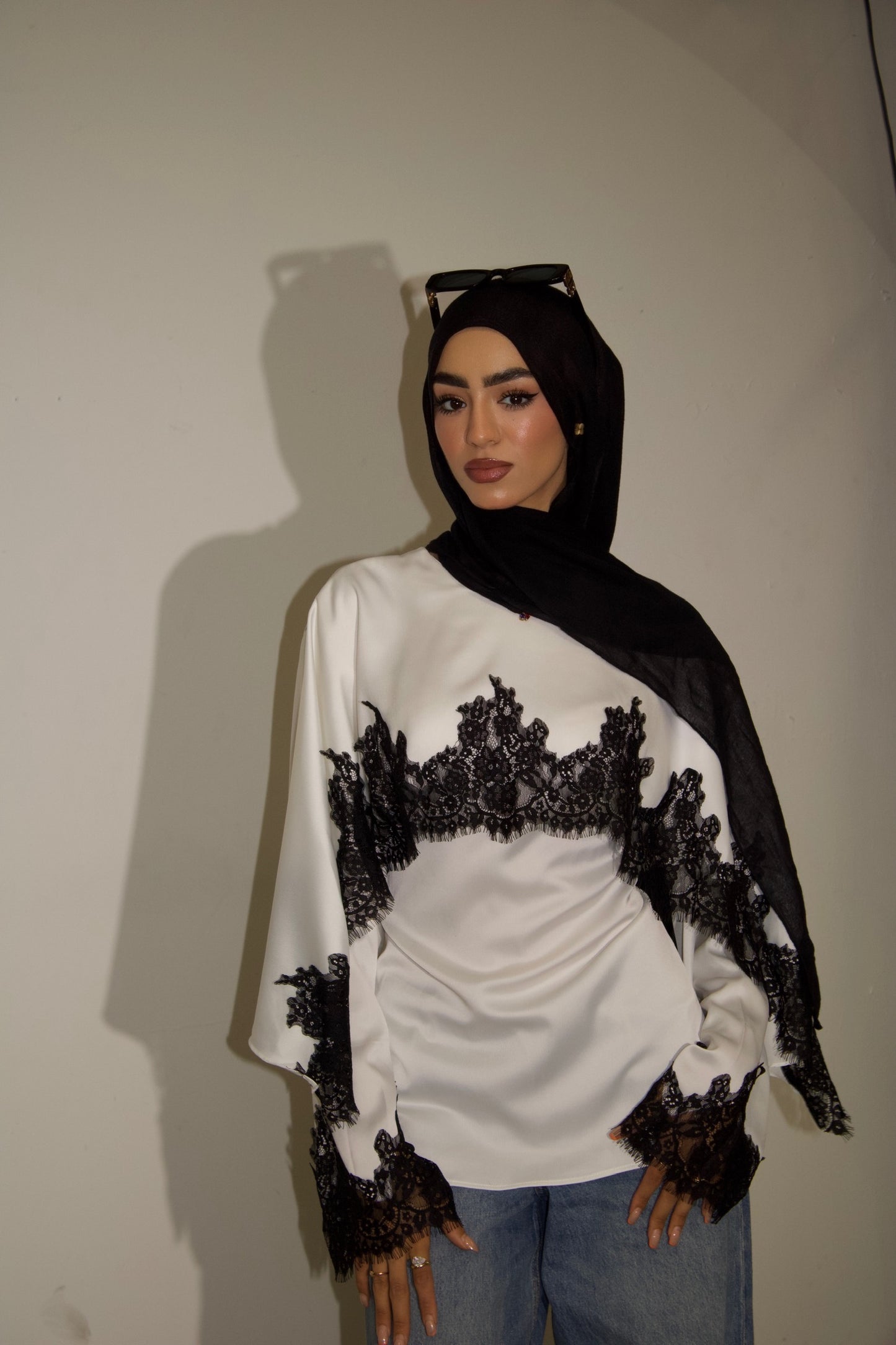 Seraphina Lace Top - White
