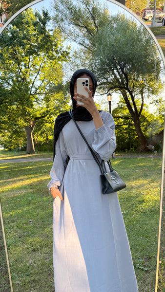 Slip dress light gray