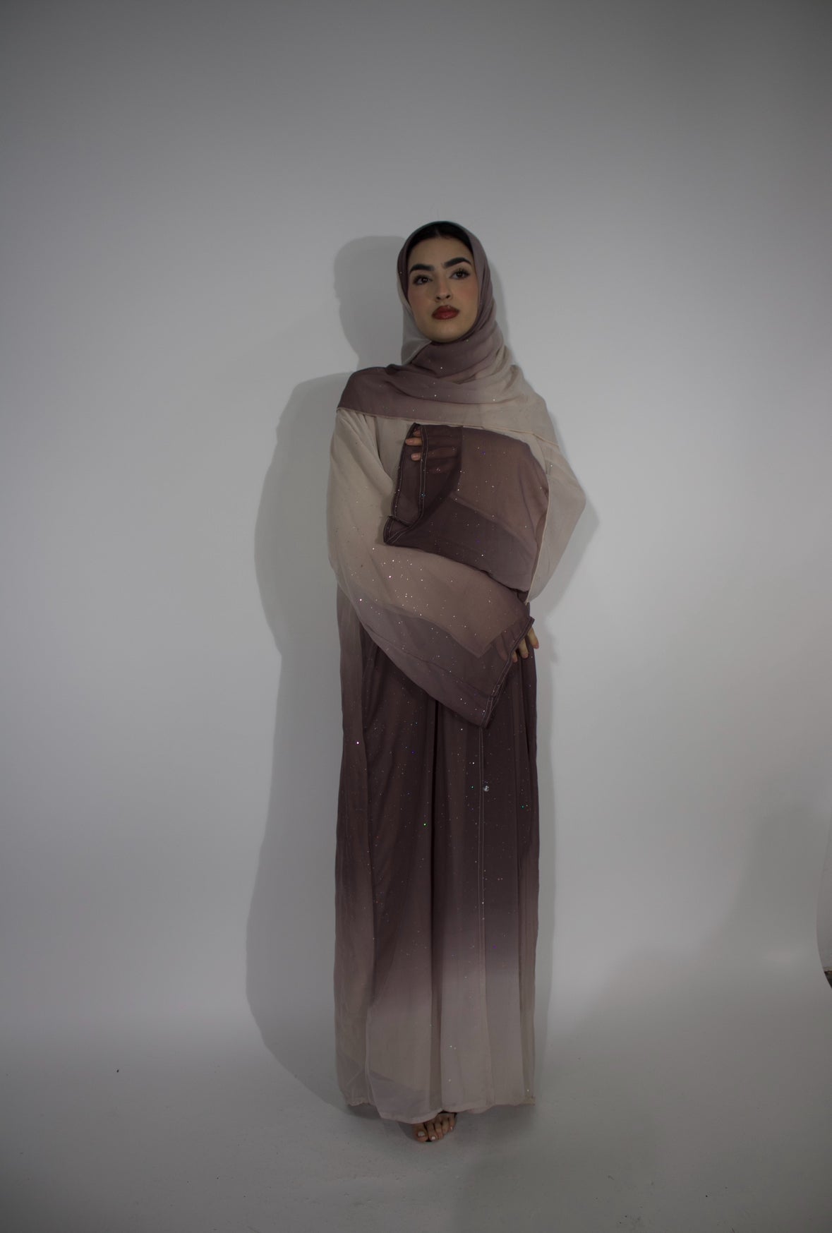 Ombré abaya (lavender)