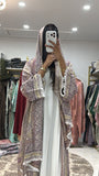Pashmina Abaya with Stone