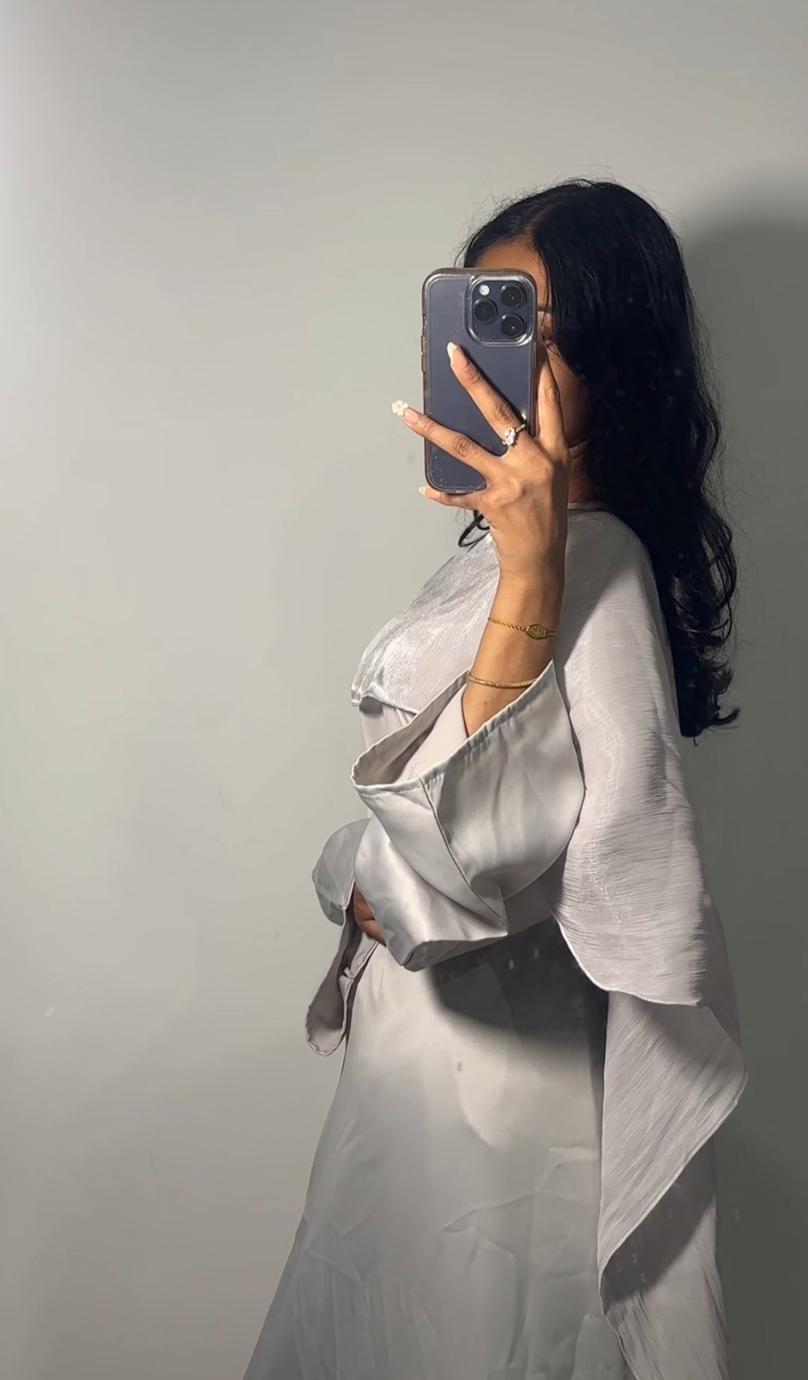 Gray Cape Abaya