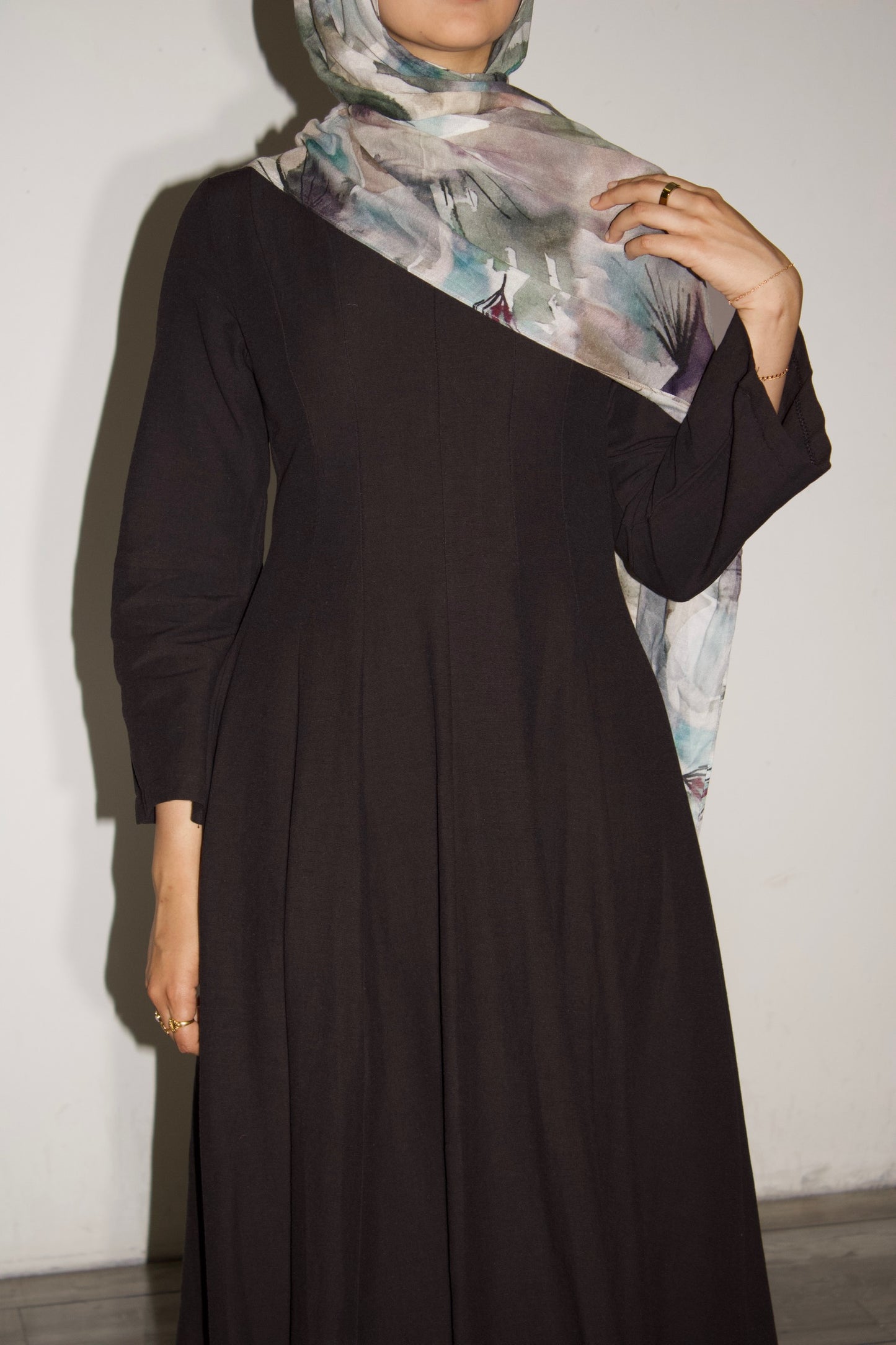 Nadia Linen Dress – Black