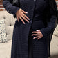 Amirah (أميرة) Navy Blue Coat Abaya