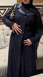 Amirah (أميرة) Navy Blue Coat Abaya