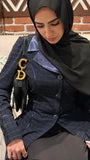 Amirah (أميرة) Navy Blue Coat Abaya