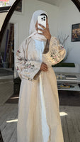 Floral Linen beige