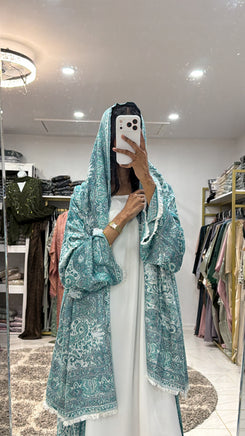 Pashmina Abaya with Stone