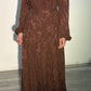 Mireya Dress - Brown