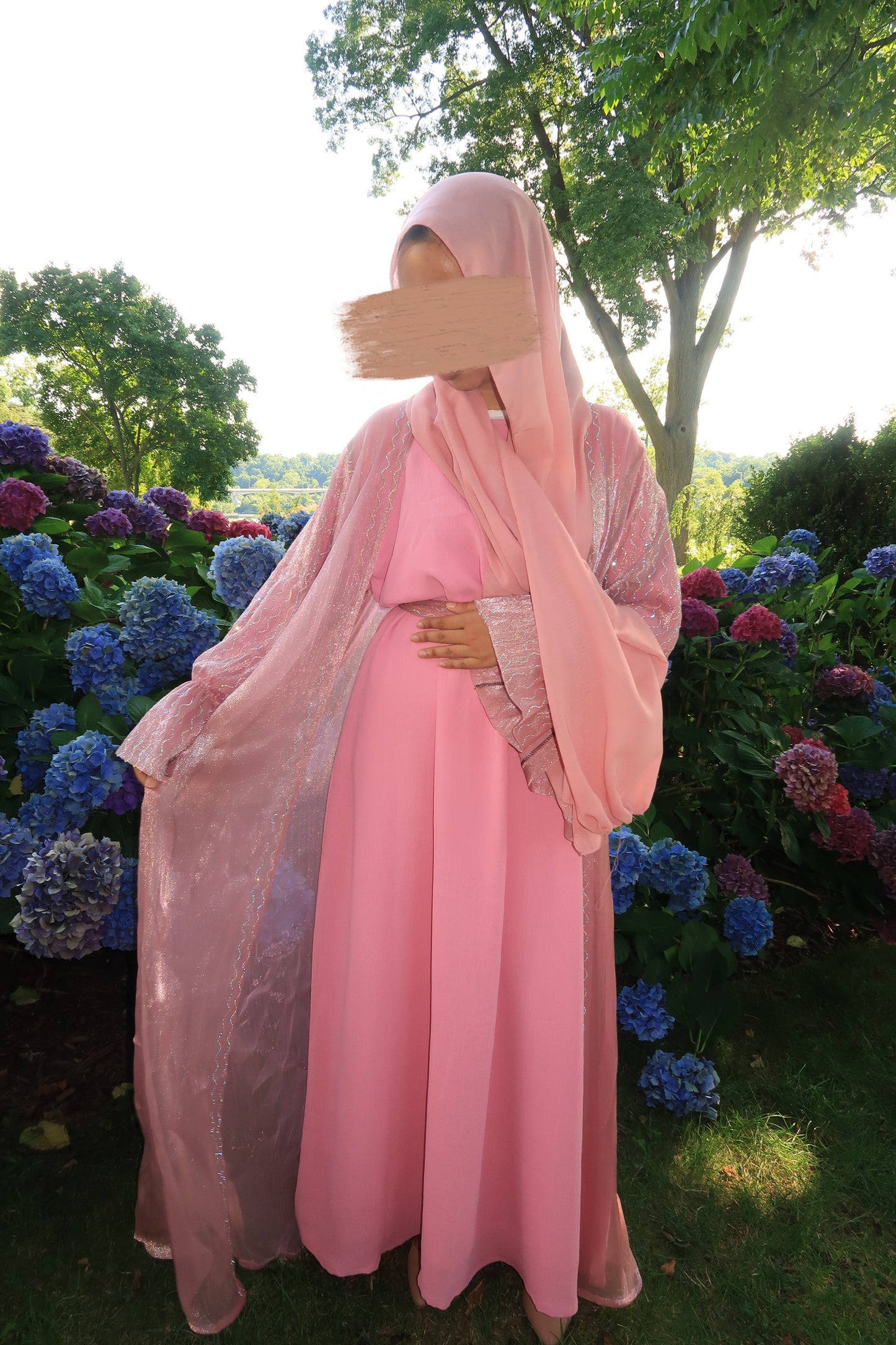 Asiya Abaya in Pink