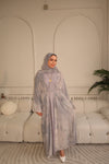 Gray Tie Dye Abaya