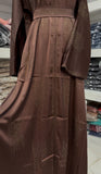 Brown Flowly Abaya