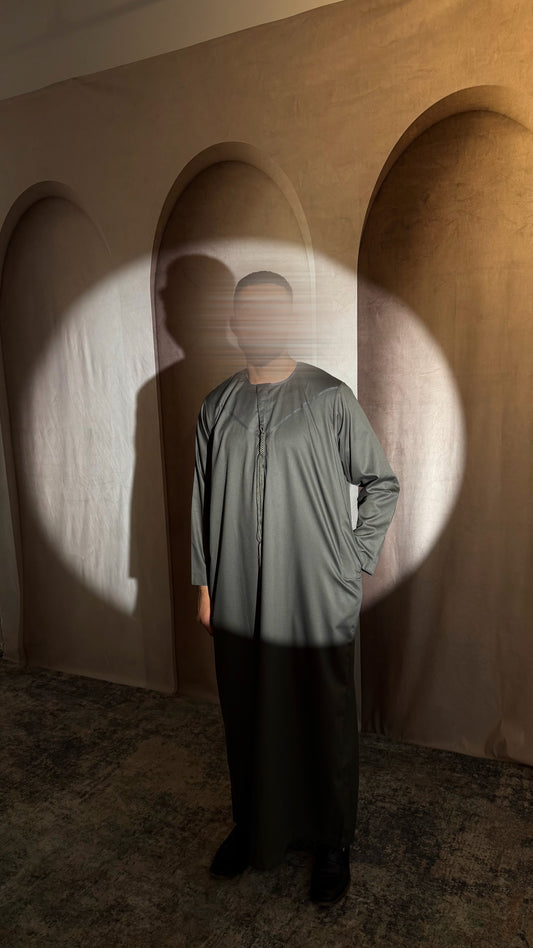 Emirati Thobe (charcoal )