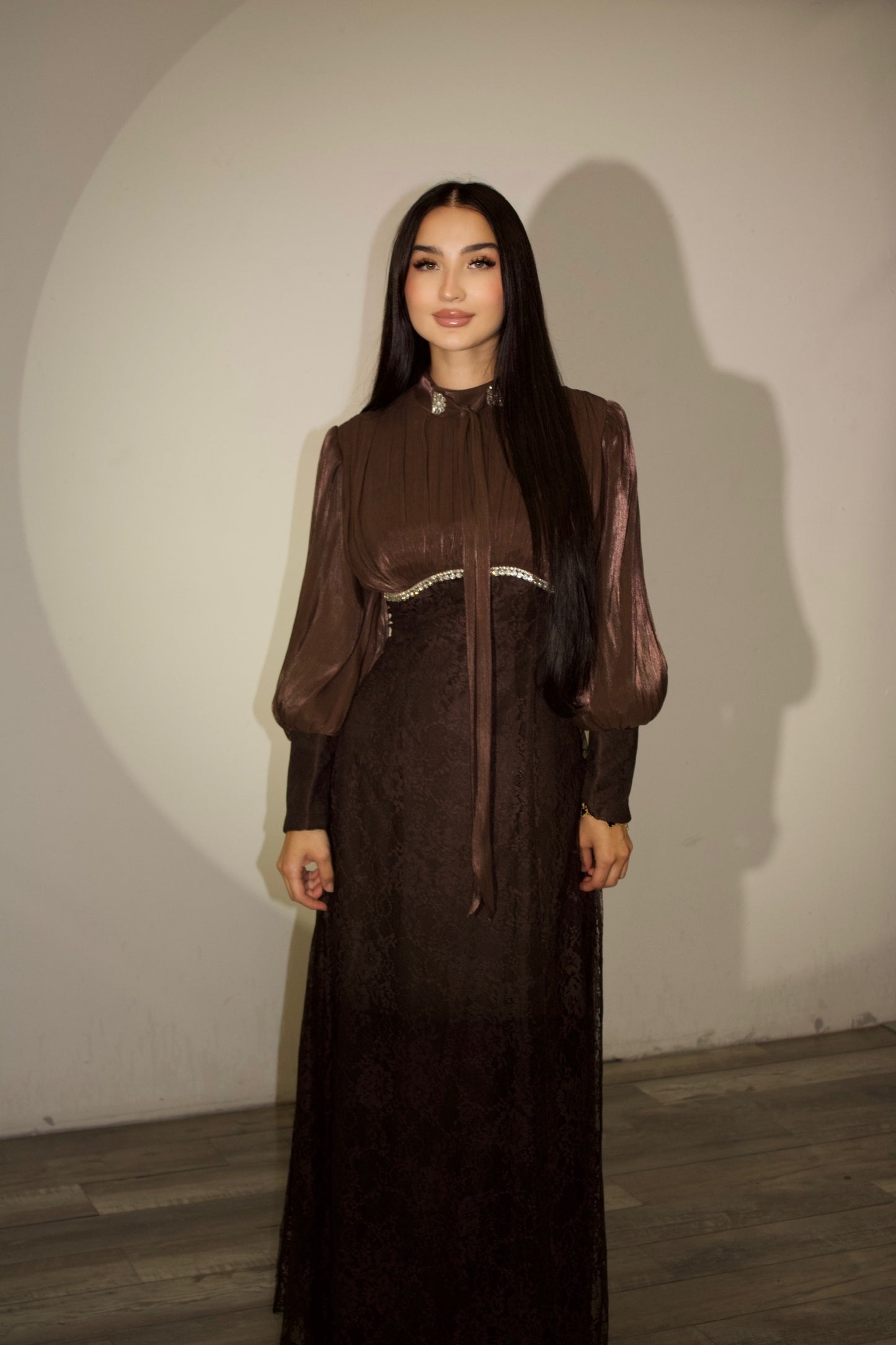 Emmeline Dress – Chocolate Brown