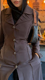 Amirah (أميرة) Brown Coat Abaya