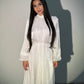 Aurora Organza Dress – White