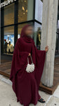 Butterfly Abaya (maroon)