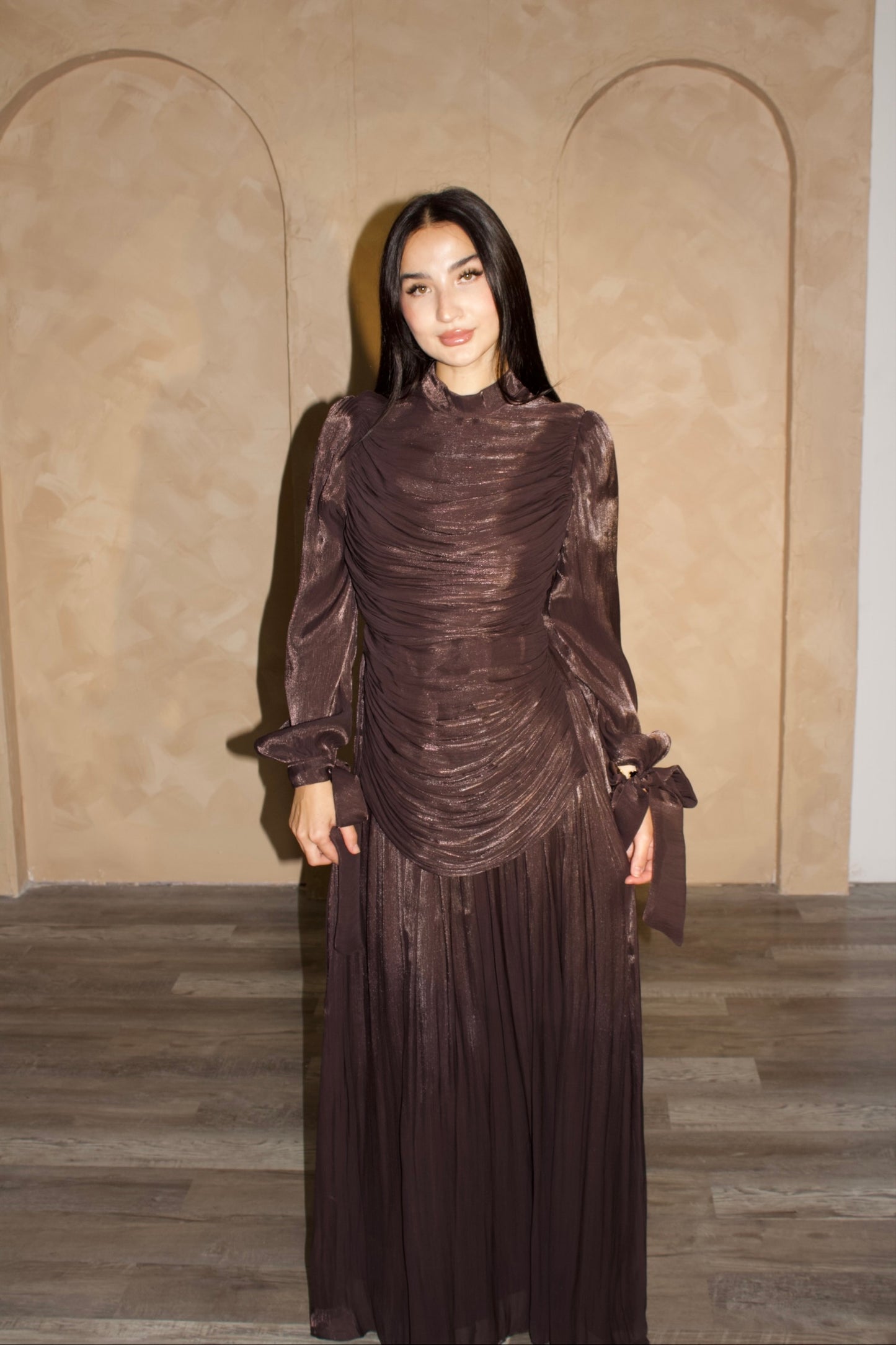 Zaria Dress – Chocolate Brown