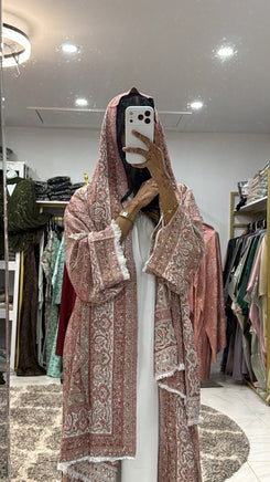 Pashmina Abaya with Stone