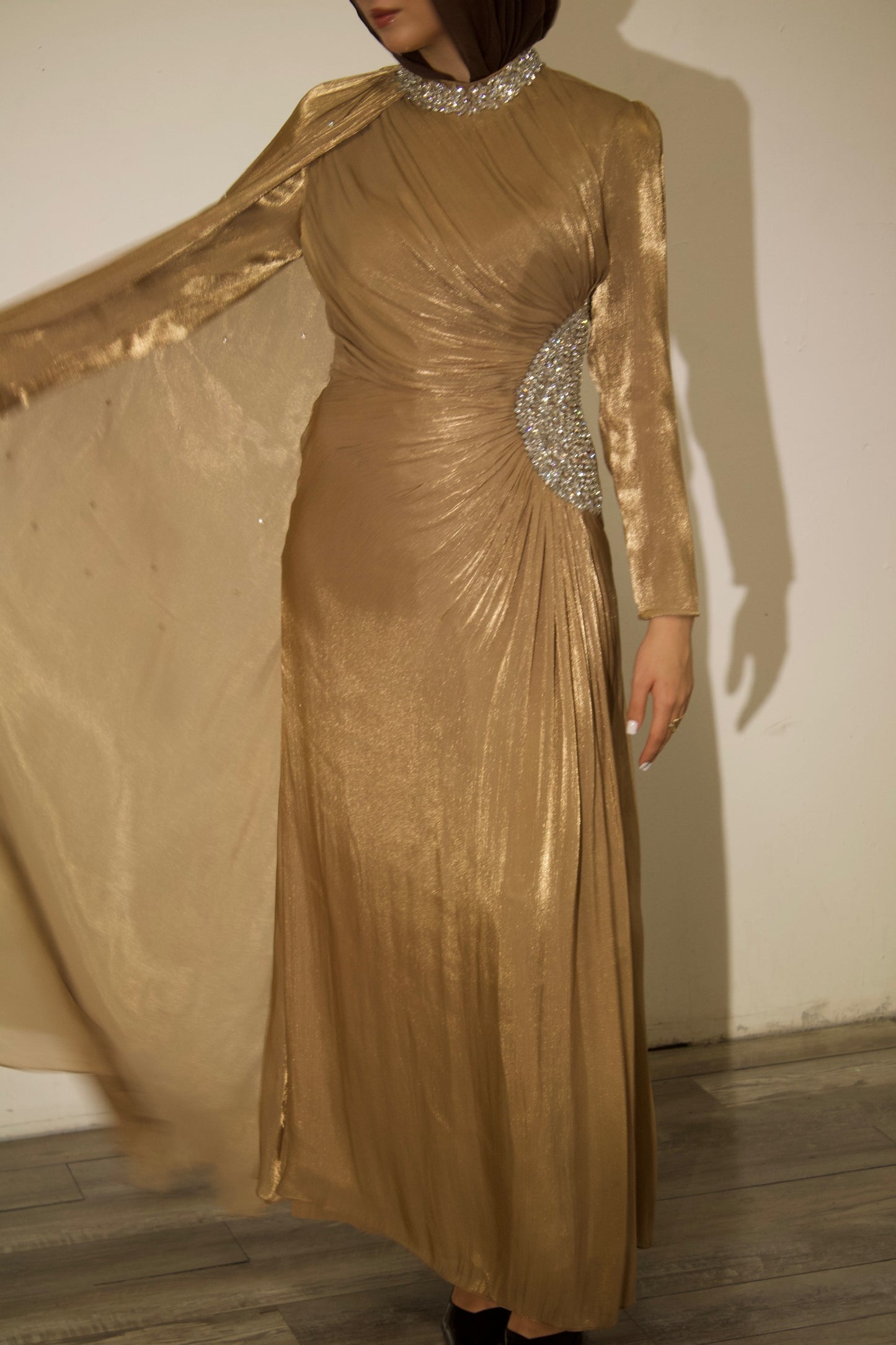 Celestine Dress – Gold