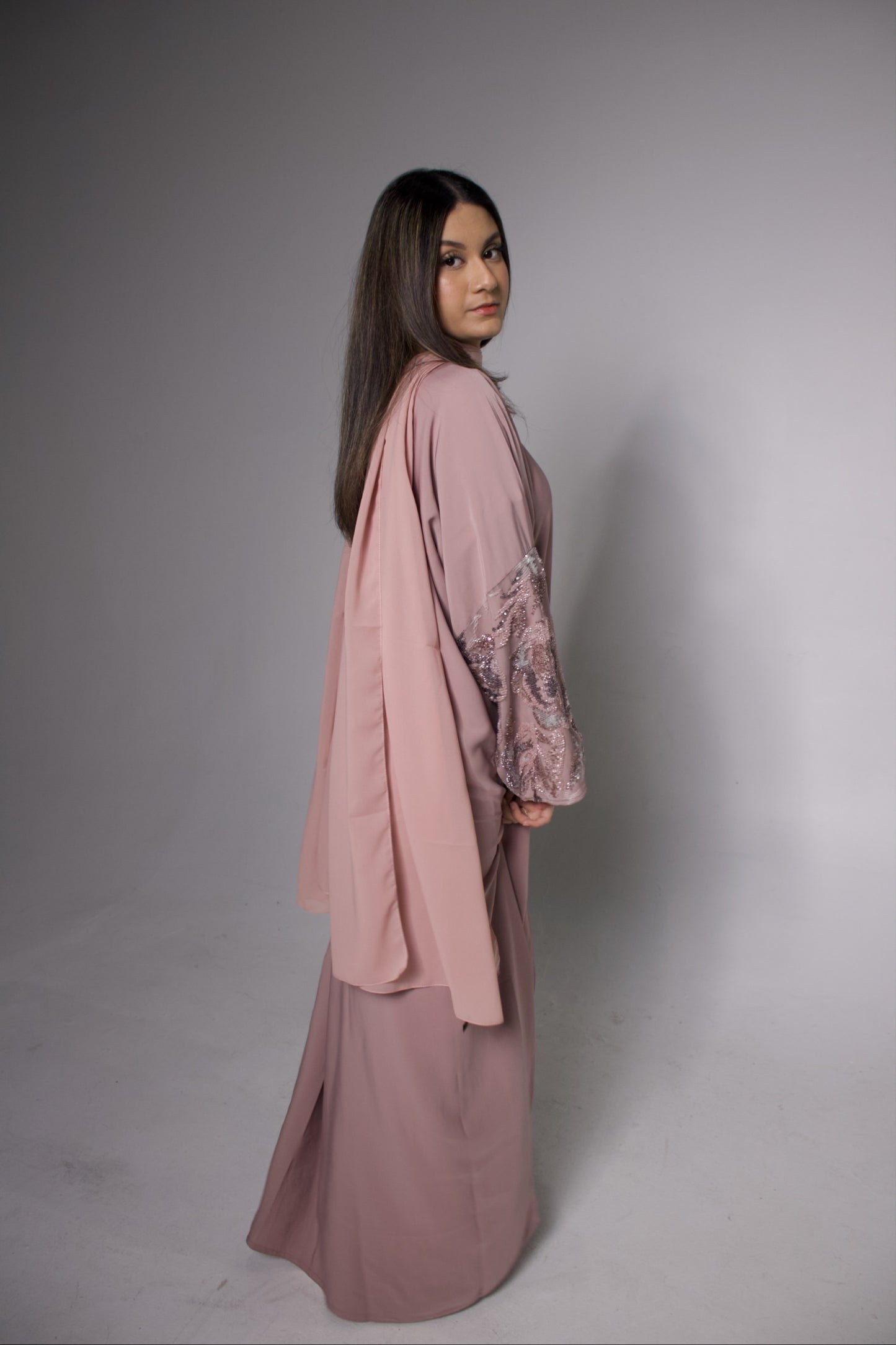 Tabarek Abaya (Pink)