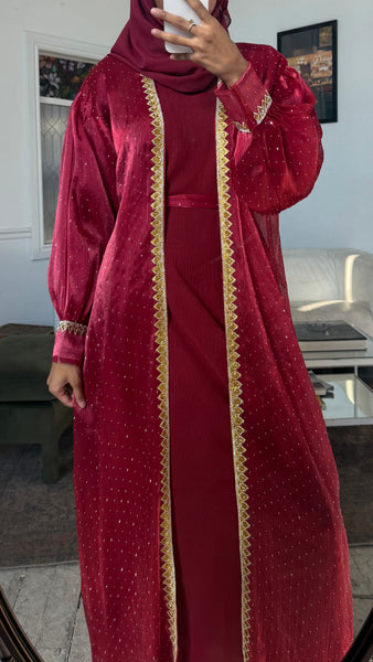 Shimmer abaya
