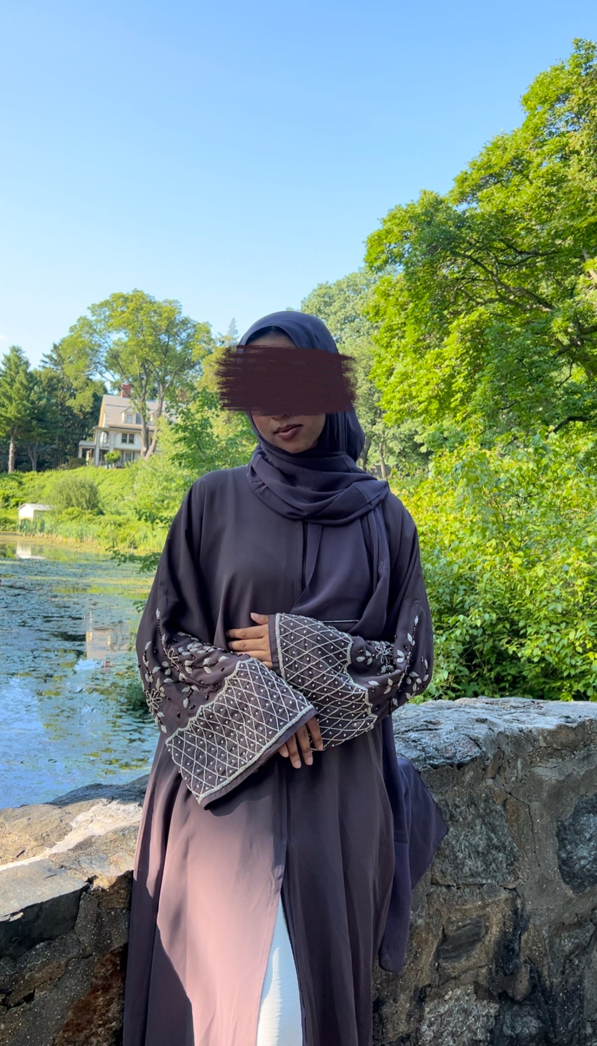 Bisma Abaya in Lavender