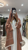 Pashmina Abaya with Stone